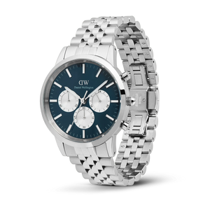 Iconic Chronograph Arch 5-Link Arctic Panda Silver