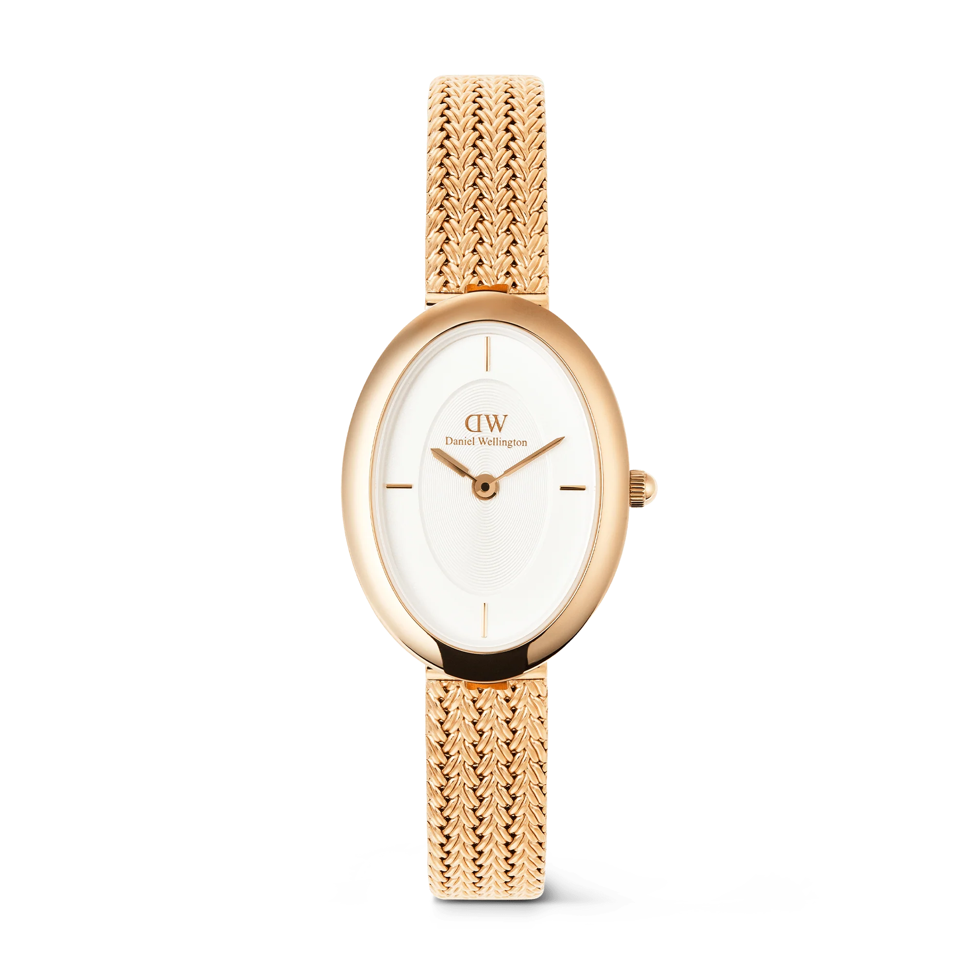 Juliette Braided Mesh White Sunray Rose Gold