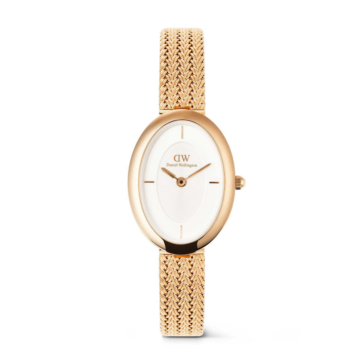 Juliette Braided Mesh White Sunray Rose Gold