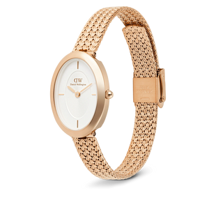 Juliette Braided Mesh White Sunray Rose Gold