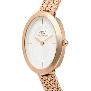 Juliette Braided Mesh White Sunray Rose Gold