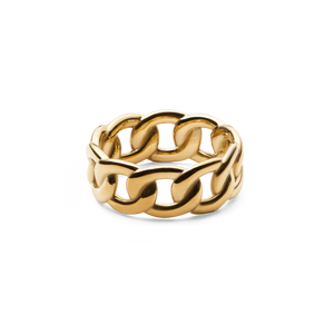 Chunky Chain Ring Gold