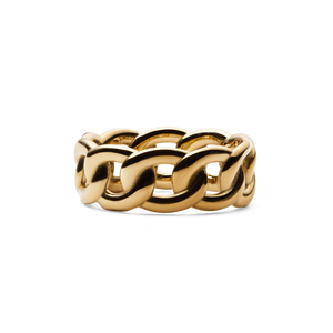 Chunky Chain Ring Gold