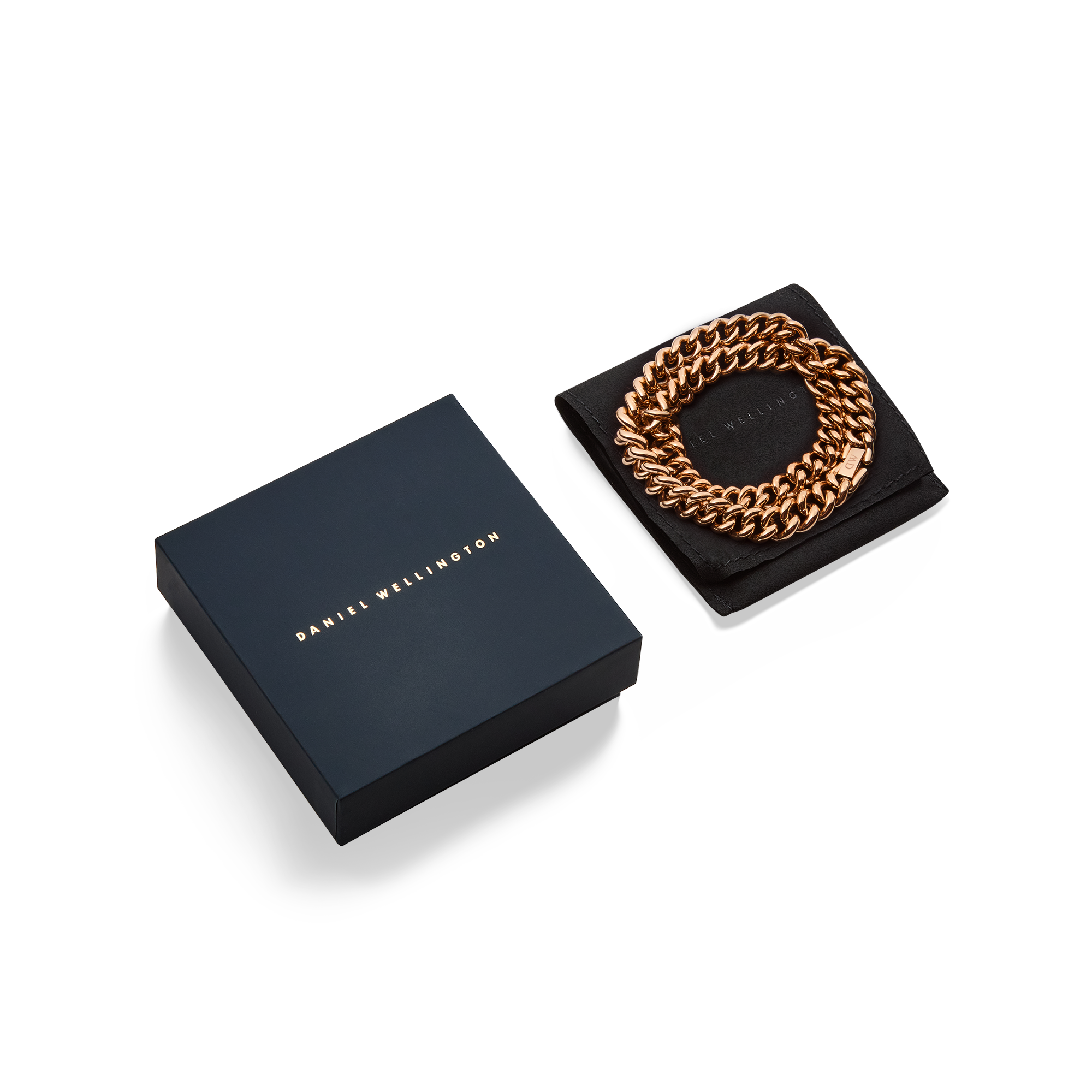 Chunky Chain Necklace Rose Gold