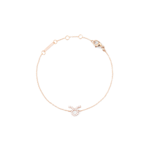 Crystal Zodiac Chain Bracelet Rose Gold
