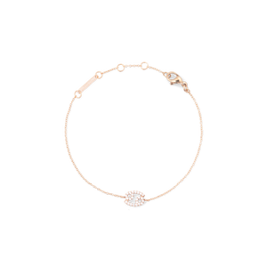 Crystal Zodiac Chain Bracelet Rose Gold