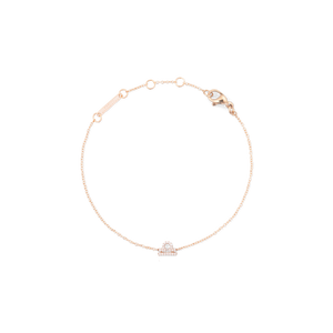 Crystal Zodiac Chain Bracelet Rose Gold
