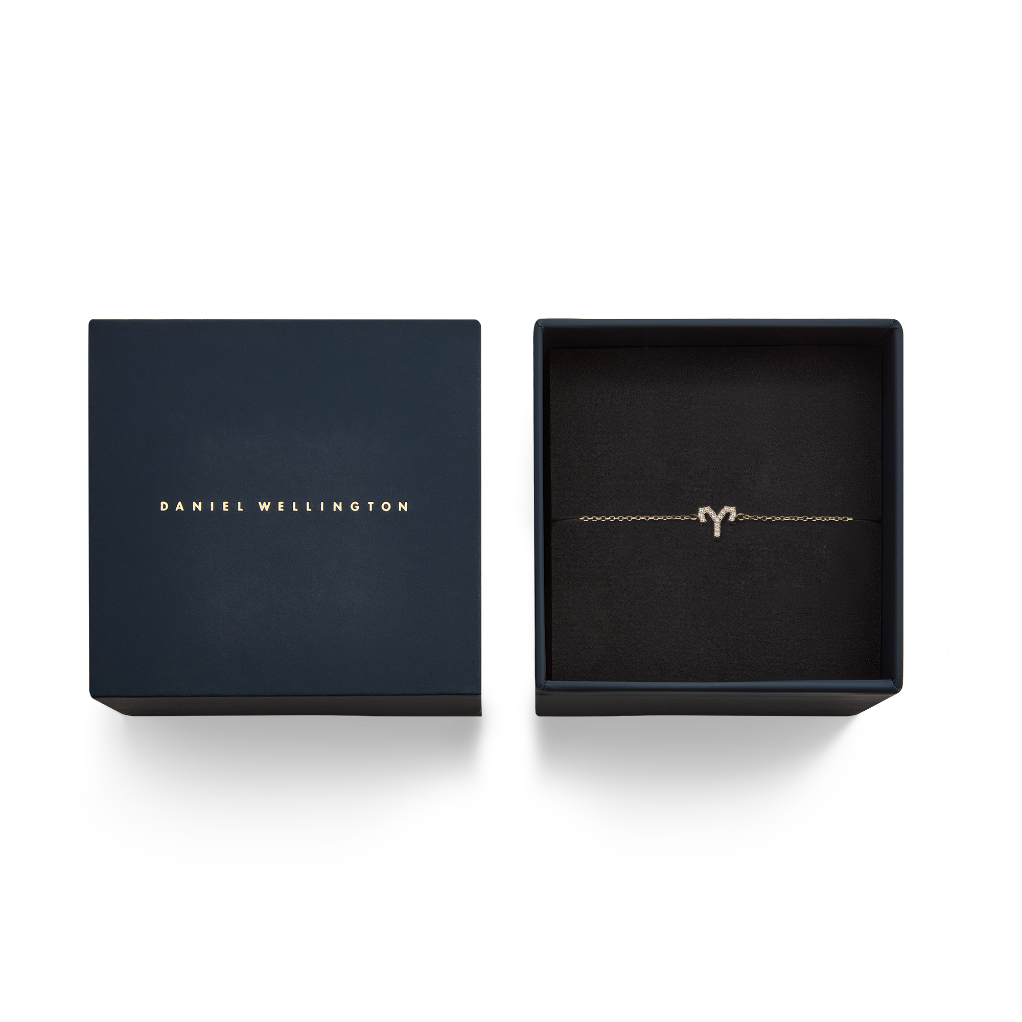 Crystal Zodiac Chain Bracelet Gold