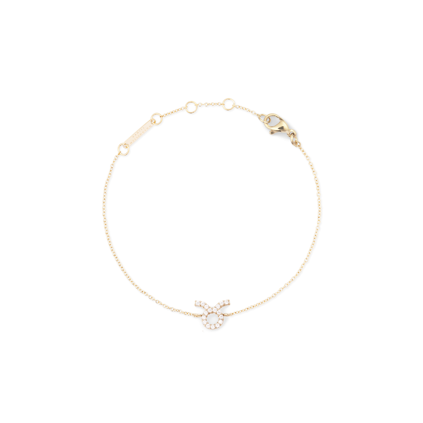 Crystal Zodiac Chain Bracelet Gold
