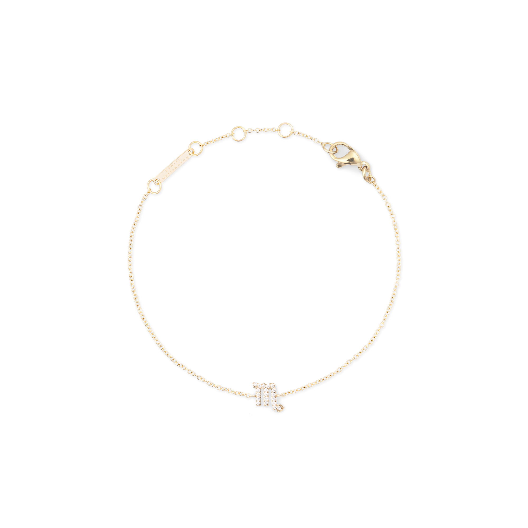 Crystal Zodiac Chain Bracelet Gold