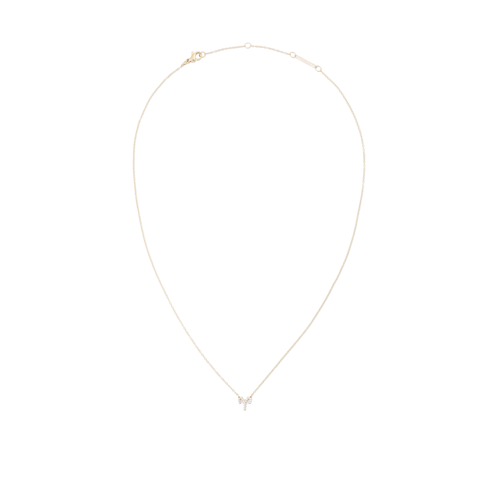 Crystal Zodiac Chain Necklace Gold