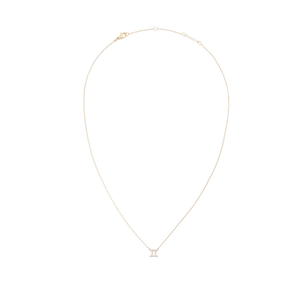 Crystal Zodiac Chain Necklace Gold