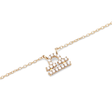 Load image into Gallery viewer, Crystal Zodiac Chain Necklace Gold
