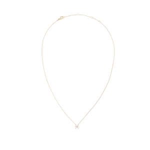 Crystal Zodiac Chain Necklace Gold