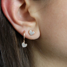 Load image into Gallery viewer, Stud Earrings Micro Zirconia Heart
