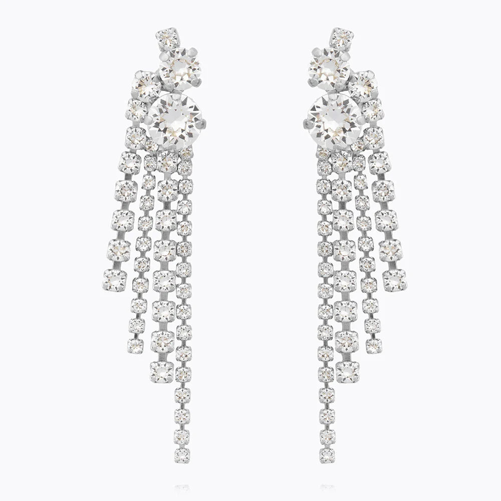 Amy Earrings Crystal Rhodium