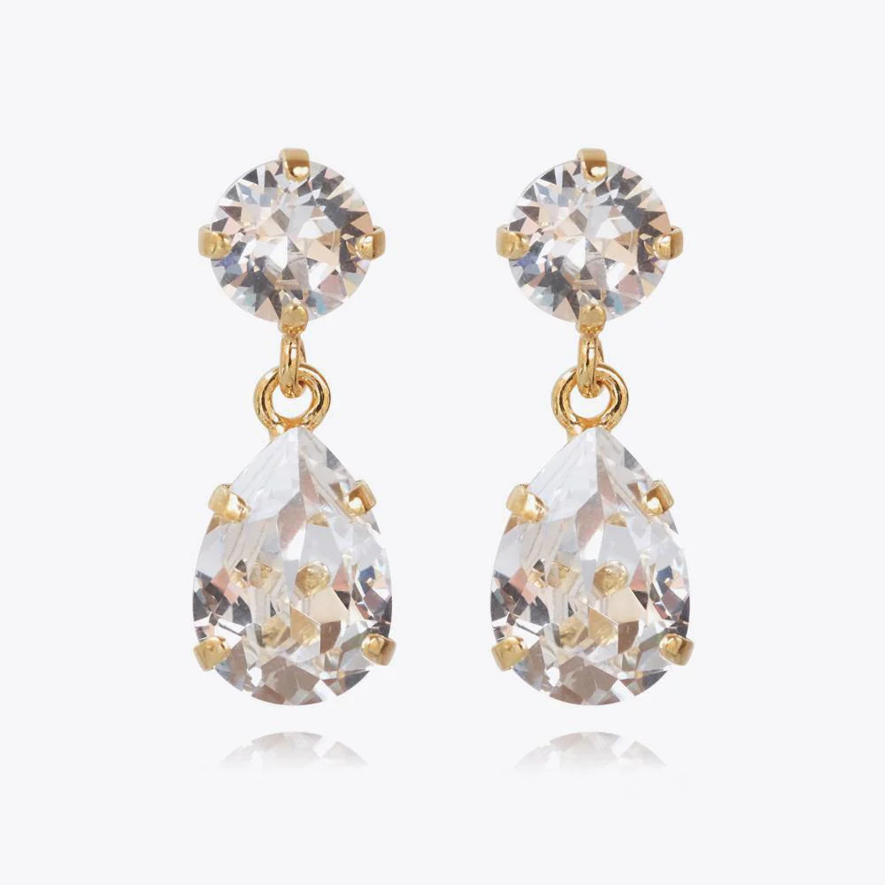 Mini Drop Earrings Crystal