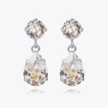 Load image into Gallery viewer, Mini Drop Earrings Crystal Rhodium
