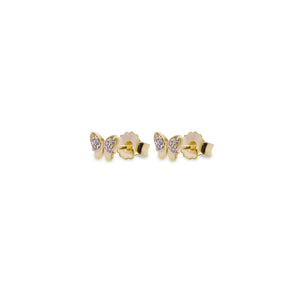 Butterfly Zircons Lobe Earrings - Fly&Shine