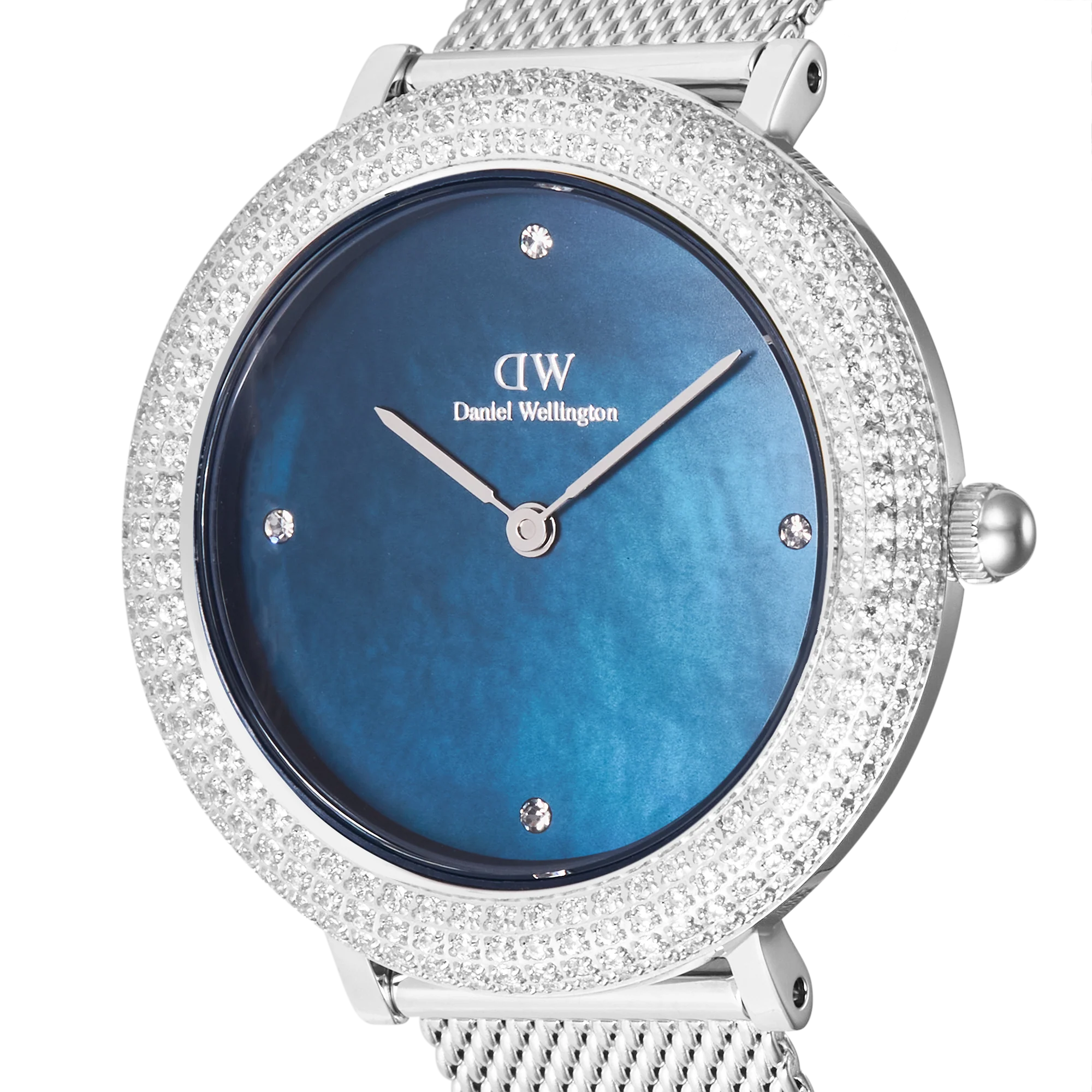 Crystalline Bezel Sterling Blue