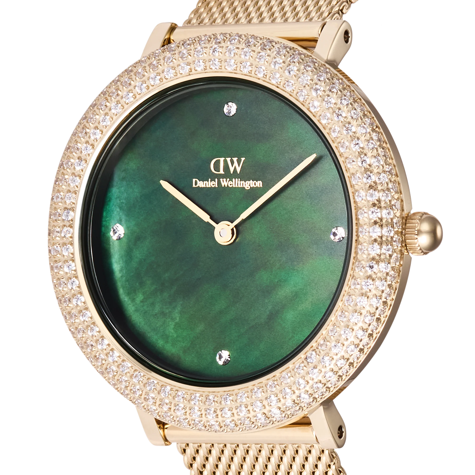 Crystalline Bezel Evergold Green