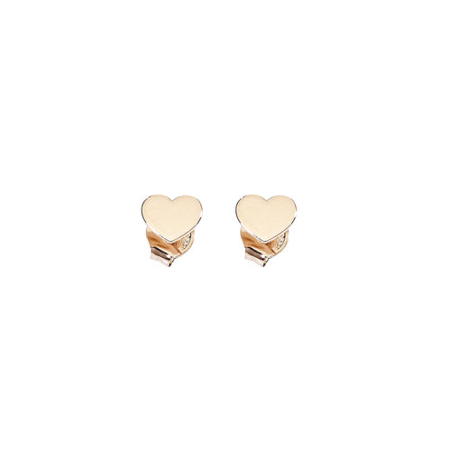 Earrings lobe heart-Rose Gold