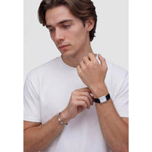 Load image into Gallery viewer, Bound Black Crocodile Guilloché Silver
