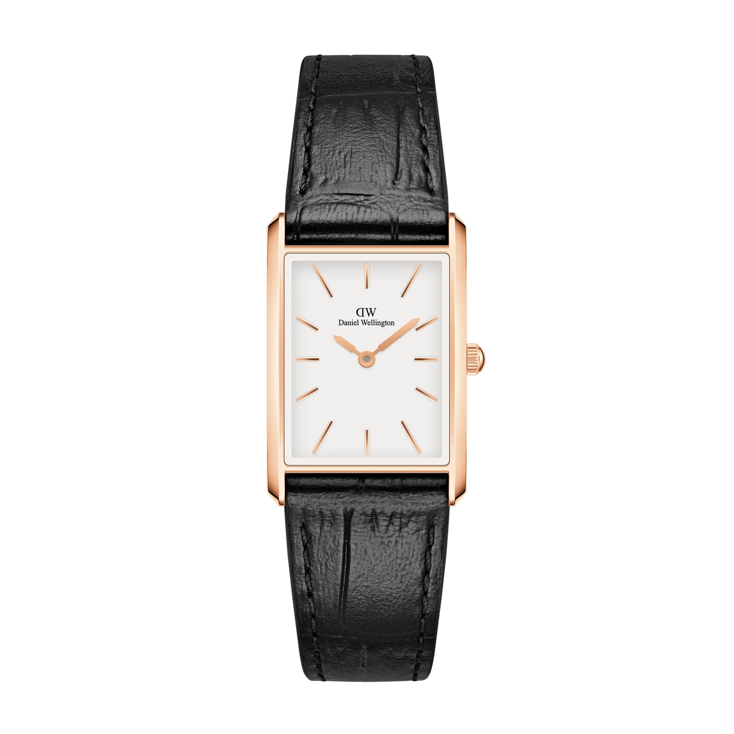 Bound Black Crocodile Rose Gold