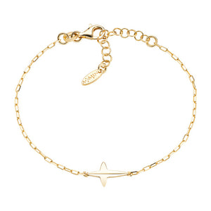 Pointed Cross Bracelet-Gold