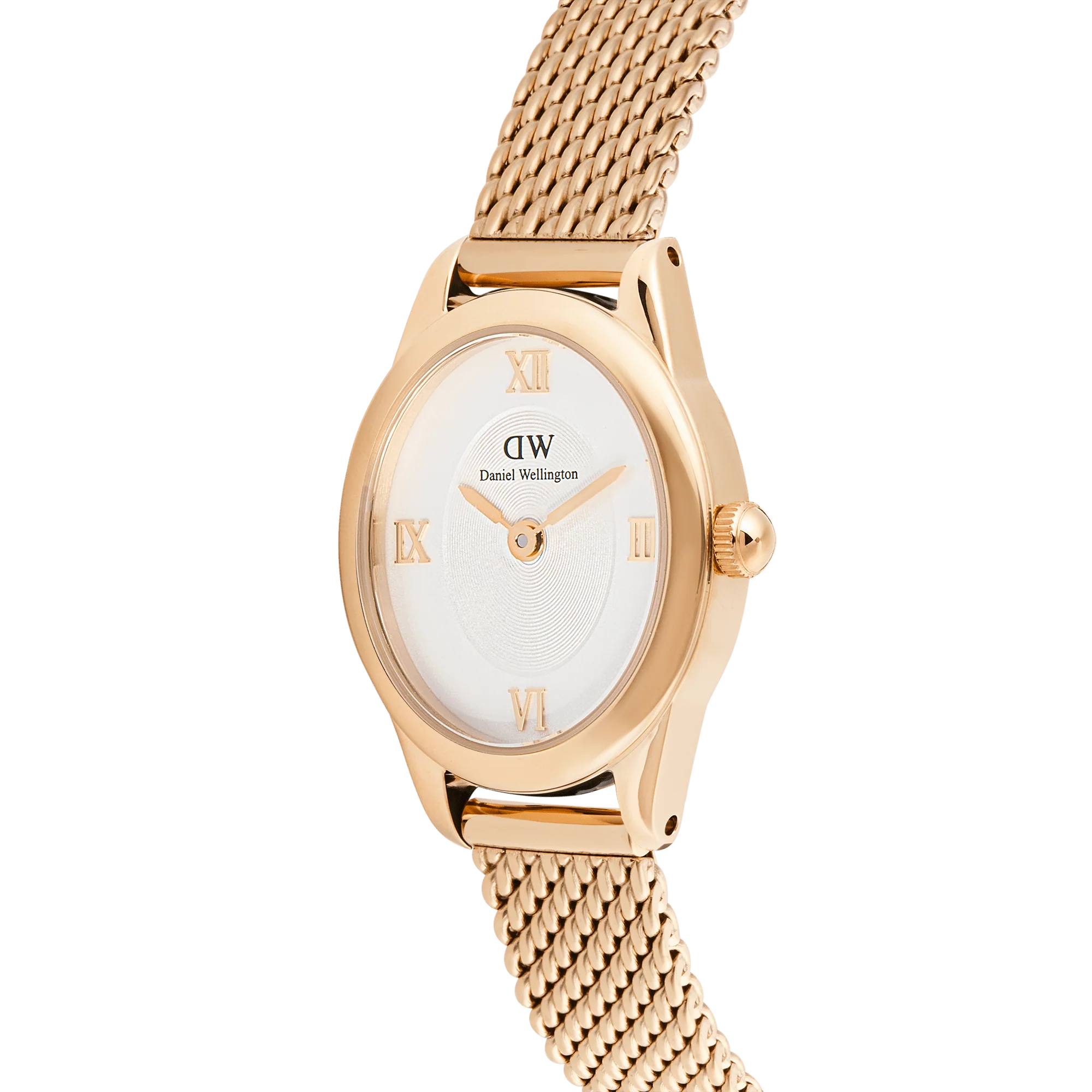 Ophelia Mini Mesh White Rose Gold