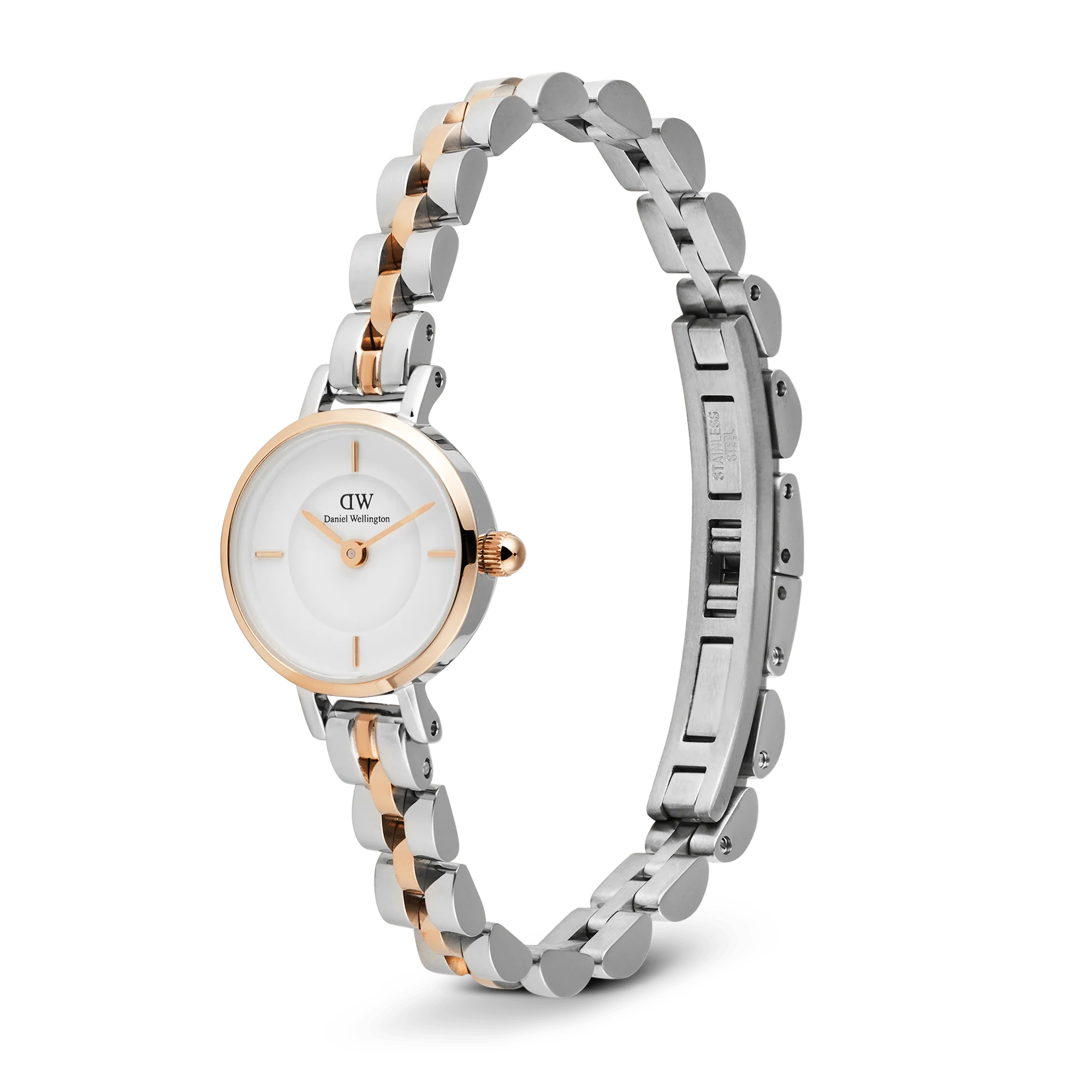 Petite Mini Arch 3-Link Two Tone Rose Gold