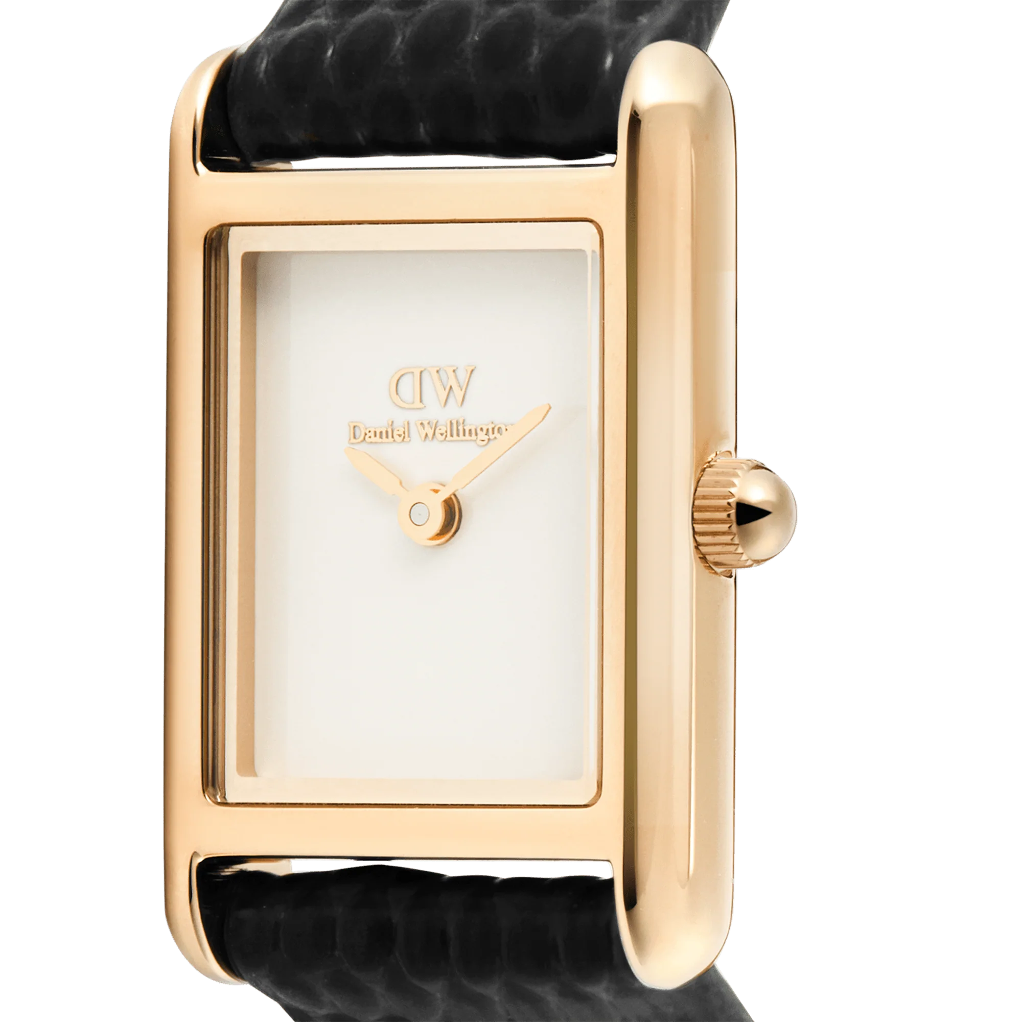 Bound Mini Black Lizard Rose Gold