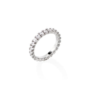 White Zirconia Eternity Ring