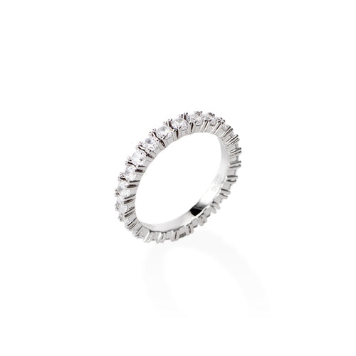 White Zirconia Eternity Ring