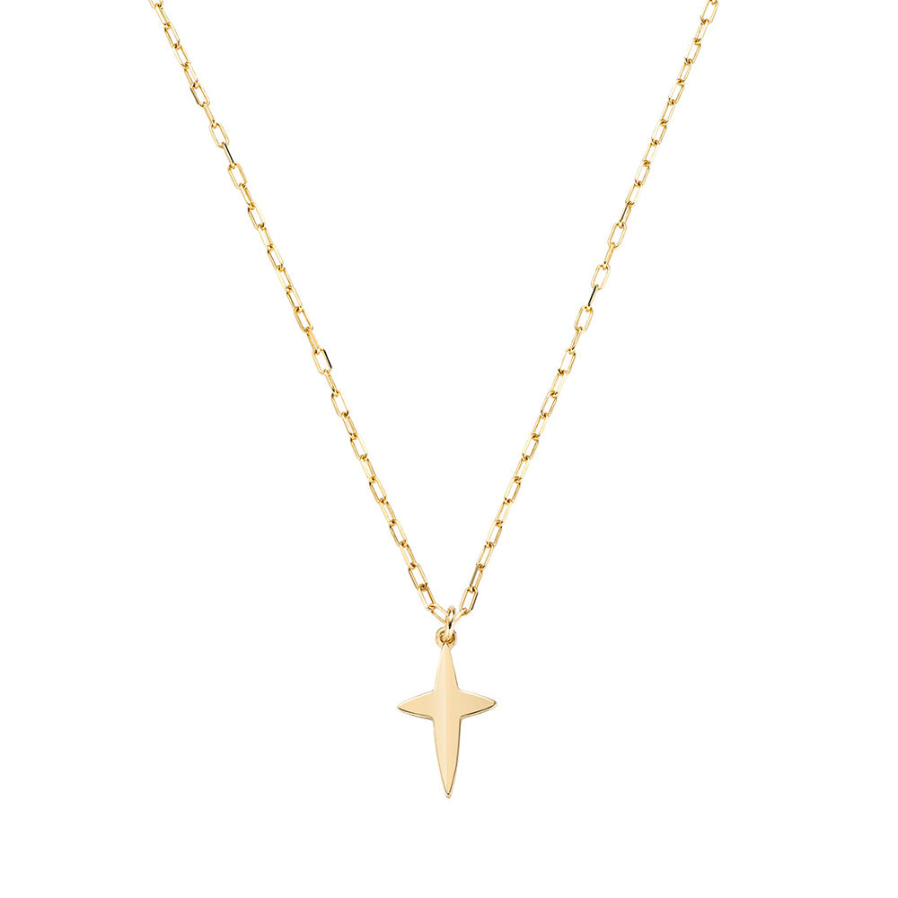 Pointed Cross Necklace