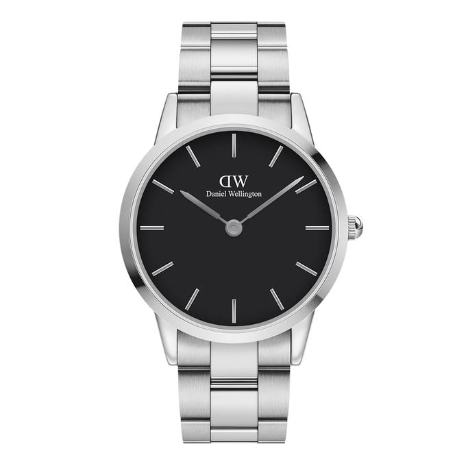 The Iconic Link Silver Black 40Mm